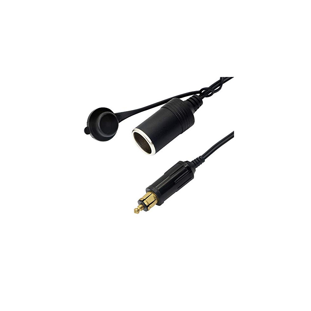 Din Hella Powerlet Plug To Cigarette Lighter 18Awg European Male Din Plug Cigarette Lighter Adapter Socketï¼30Cmï¼ 797805333098