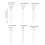 25 Pack Glitter Gold Rhinestone Pearl Leaf Flower Metal Bridal Wedding Hair Side Combs Slides+U-shaped Hair Pins Clips Barrettes Headpieces 8