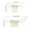 25 Pack Glitter Gold Rhinestone Pearl Leaf Flower Metal Bridal Wedding Hair Side Combs Slides+U-shaped Hair Pins Clips Barrettes Headpieces 6