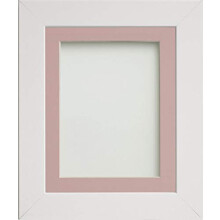 Watson Range White 16x12 inch Picture Photo Frame with Pink Mount for Image 12x10 inch *Choice of Sizes*
