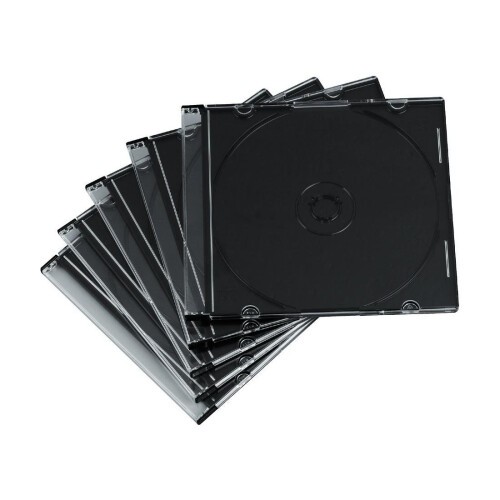 Hama HAMA 00051270 Caixa de CD "Slim" - Caixa de 100 - Transparente e preto 1