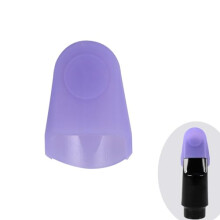 Silica Gel Mouthpiece Cap Durable Mouthpiece Protector for Soprano Saxophone Sax Mouthpiece Protective Cap(Purple)