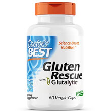 Gluten Rescue with Glutalytic, Enzyme Complex, 60 Vegan Capsules, Laboratory Tested, Gluten Free, Soy Free, Vegetarian, Non-GMO