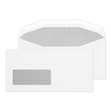 Purely Everyday DL+ 114 x 235 mm 90 gsm Mailer Gummed Low Window Envelopes (3995BW) White - Pack of 1000