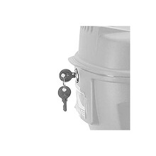 Unisex Adult - Replacement Lock for Bicycle Topcase - silver,