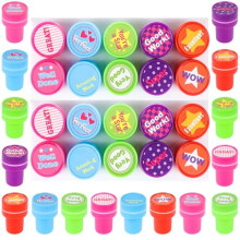 20 Pcs Stamps for Teacher Colorful Self Ink Stamps Plastic Stamps for Kids Motivational Stamps for Classroom School Teacher Reward