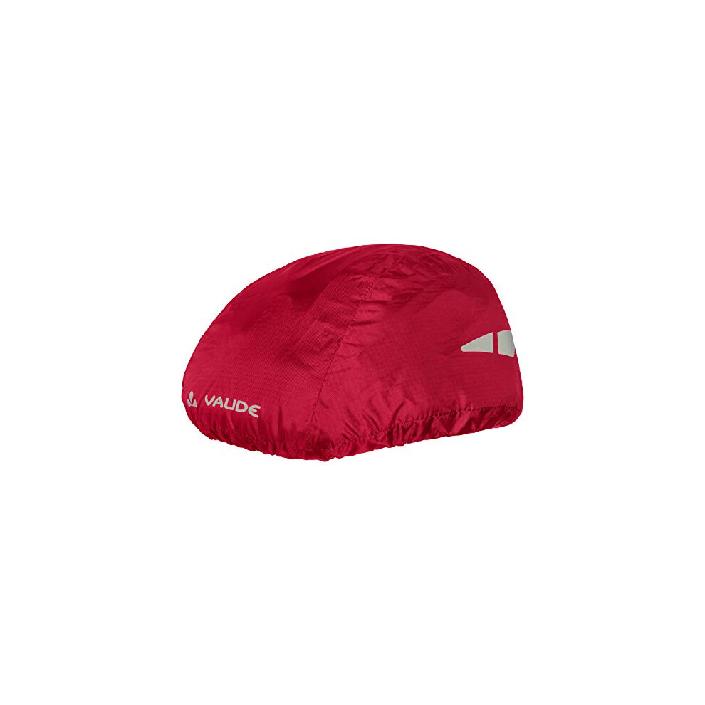 Vaude Bicycle Helmet Rain Cover In - Breathable, Windproof & Waterproof Helmet Cover, Reflective Bike Helmet Cover, Environmentally Friendly Red