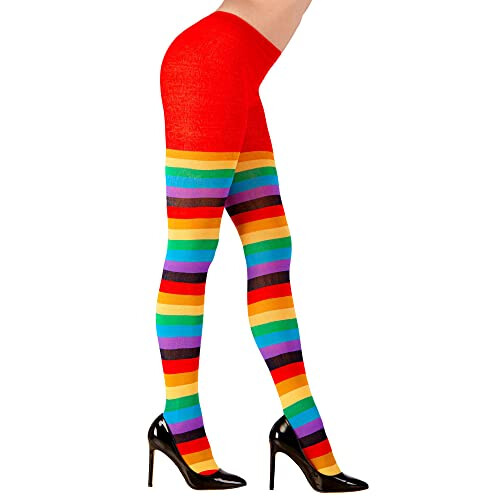 30015 Tights 75 DEN, Striped, Multicoloured, Standard Size 2