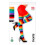 30015 Tights 75 DEN, Striped, Multicoloured, Standard Size 2