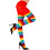 30015 Tights 75 DEN, Striped, Multicoloured, Standard Size 1