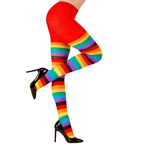 30015 Tights 75 DEN, Striped, Multicoloured, Standard Size