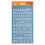 White Letters Transfers - 12 mm - 1 Sheet 6