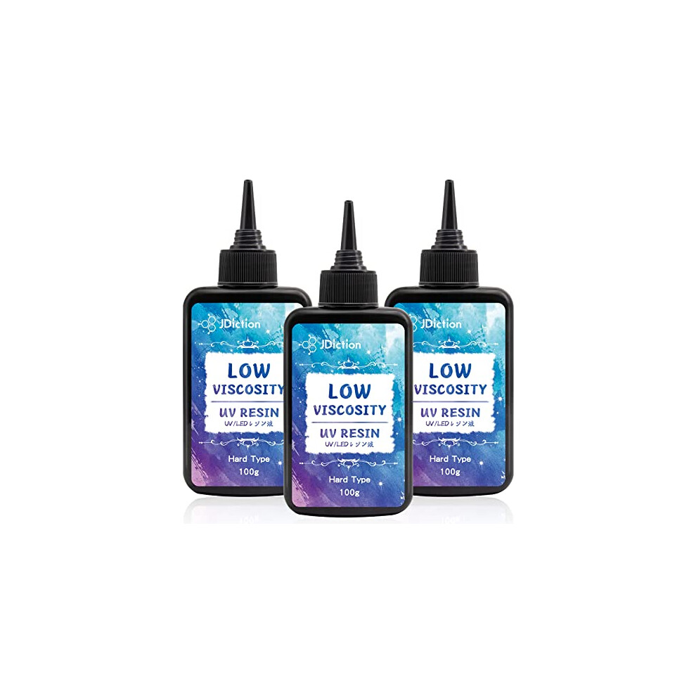 Jdiction Uv Resin, Upgrade 300G Low Viscosity Hard Thin Uv Resin With Super Crystal Clear Resin Kit For Jewelry, Casting, Coating And Diy Craft