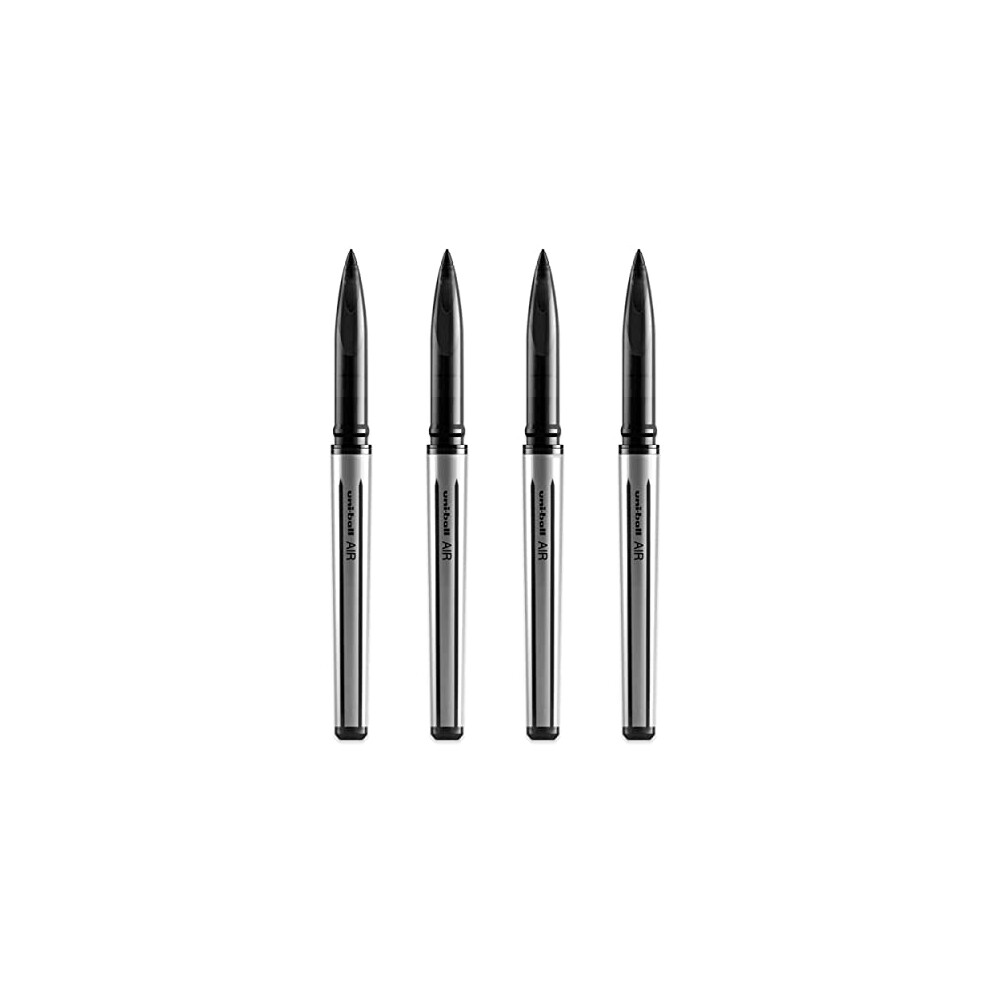 AIR - 0.7mm Medium Rollerball - 4 Pack - Black - UBA-188-L