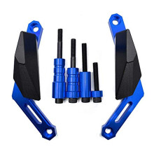 Motorcycle CNC Aluminum Frame Sliders Anti-falling Crash Protector Engine Cover for MT-09 2013-2020 MT-09 Tracer 2014-2020 XSR900 2015-2020(Blue)