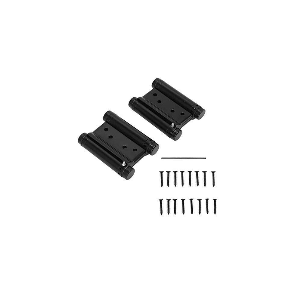 Double Action Spring Hinge, 1 Pair Automatic Gate Spring Hinge Rustproof Multi Layer Processing Two Way Door Hinge Durable Stainless Steel for Fence