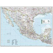 Maps: Mexico Wall Map - Compact - 54 x 41 cm - Front Lamination