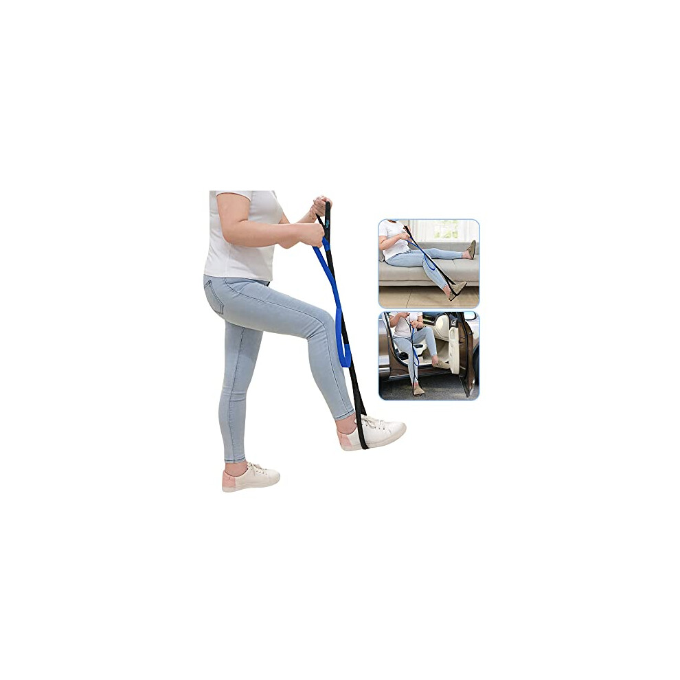 Mybow Leg Lifter Strap For After Knee Surgery Hip Replacement Recovery Kit Medical Leg Loop Lifter Pull Strap Lift Assist Rigid Foot Lifter For Disabled