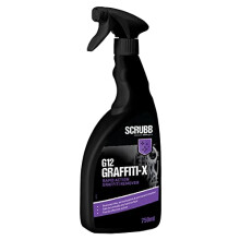 G12 Graffiti-X Graffiti Remover, Aeorosol Paints, Inks & Permanent Marker Remover, 750ml