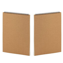2PCS A3 Spiral Landscape Sketchbook, 30 Pages/60 Sheets 160gsm Spiral Bound Sketchbook, A3 Drawing pad for Home, Office