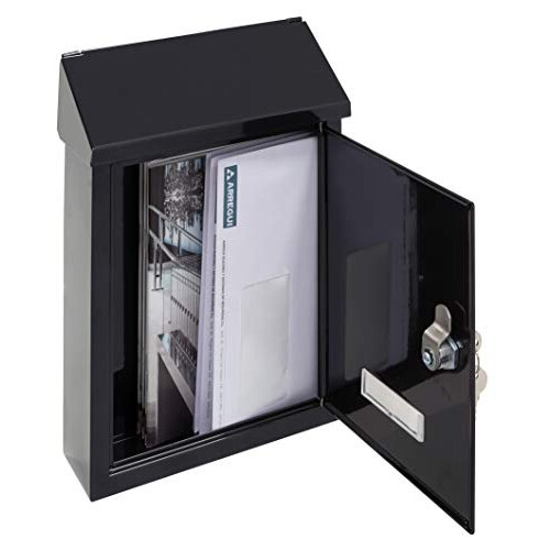 E5724-STR Letterbox, Black with Screen Printing 1
