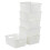 White Plastic Woven Storage Baskets, 6 Packs 9
