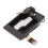 A15112300ux1263 Door Lock 2-Door Cupboard Closet Metal Key Lock Entry Locker 105 x 100 x 33mm Hardware Black 2