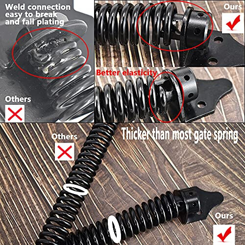 Gate Springs Self Closing Heavy Duty 14in Outdoor Gates Adjustable ...