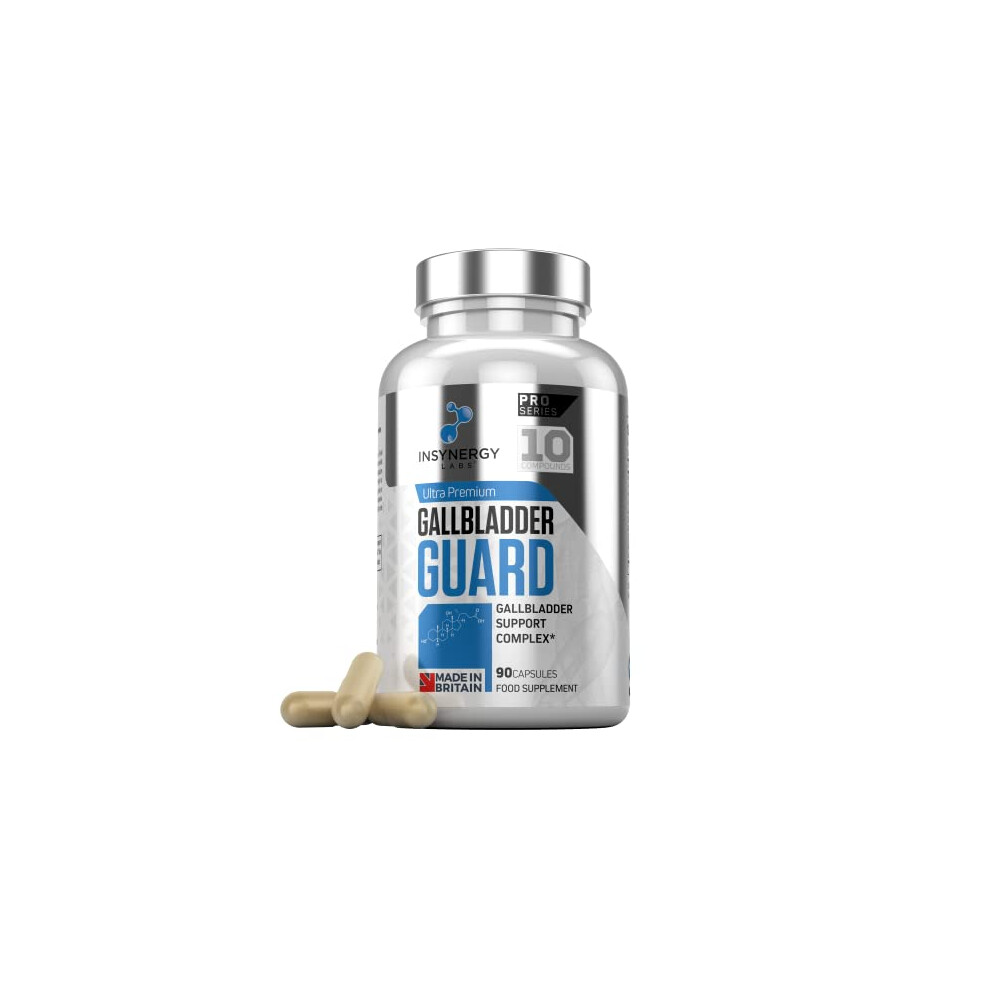 Insynergy Labs Ultra Premium Gallbladder Supplement Â Gallbladder Guard | The Uk's No1 Gallbladder Formula | 90 Tablets Bile Salts Ox Bile Supplements|Betaine