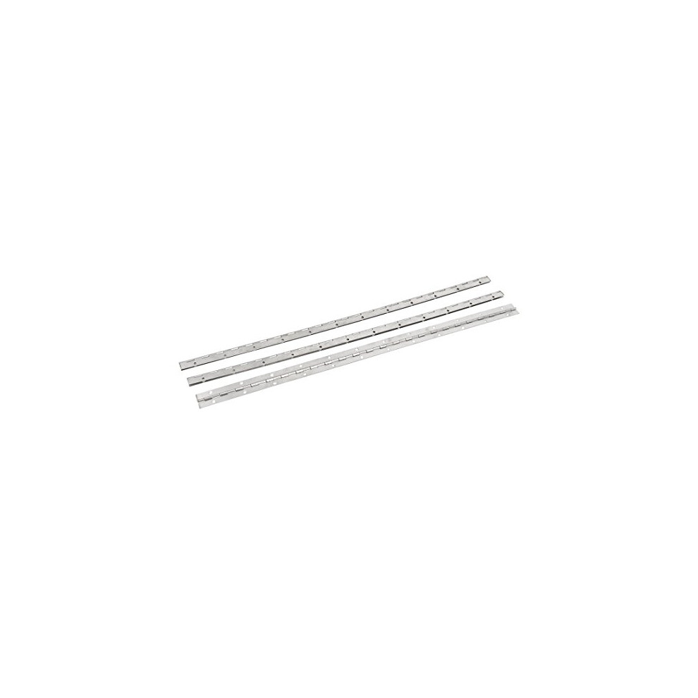 600Mmx25mmx1mm Stainless Steel Screw Fixing Folding Continuous Hinges 3Pcs 604267031991