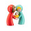 Alessi Two Figurines, porcelain, Multicolor, One Size 3