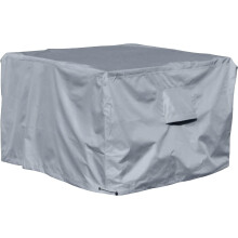 Cube Garden Furniture Cover, 110cm Rattan Cube Cover Waterproof Anti UV Heavy Duty 600D Fabric Double Stitching Outdoor Garden Table Cover Breathable