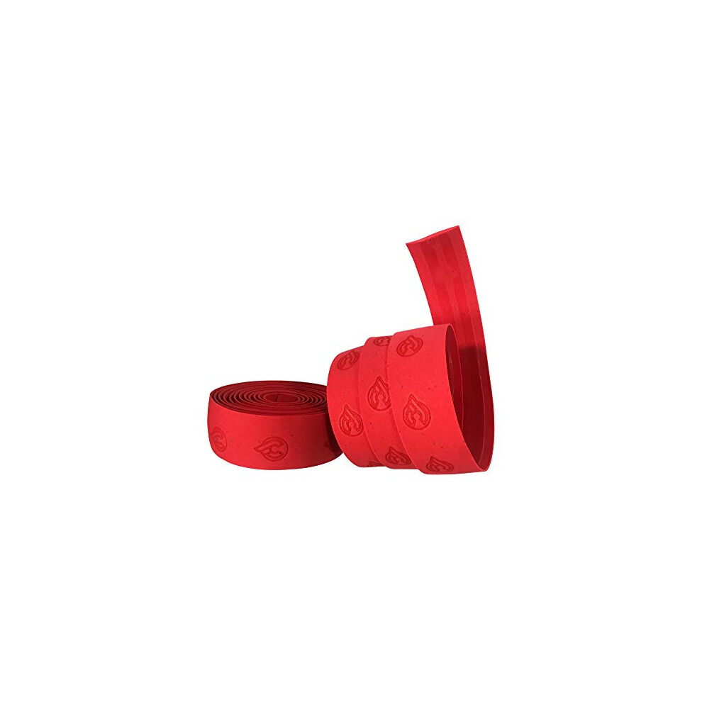 Gel Cork Handlebar Tape, One Size, Red