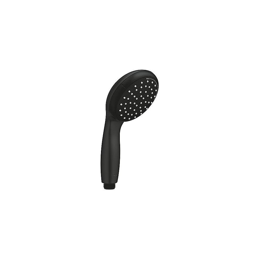 Grohe Vitalio Start 100 Quickfix – Hand Shower (100Mm Shower Head, 2 Sprays, Water Saving Technology, Anti-Limescale System, Silicone Ring), Fits Black