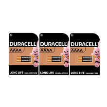 6X Duracell AAAA Alkaline (3 Blister Pack of 2 Batteries) 6 Batteries
