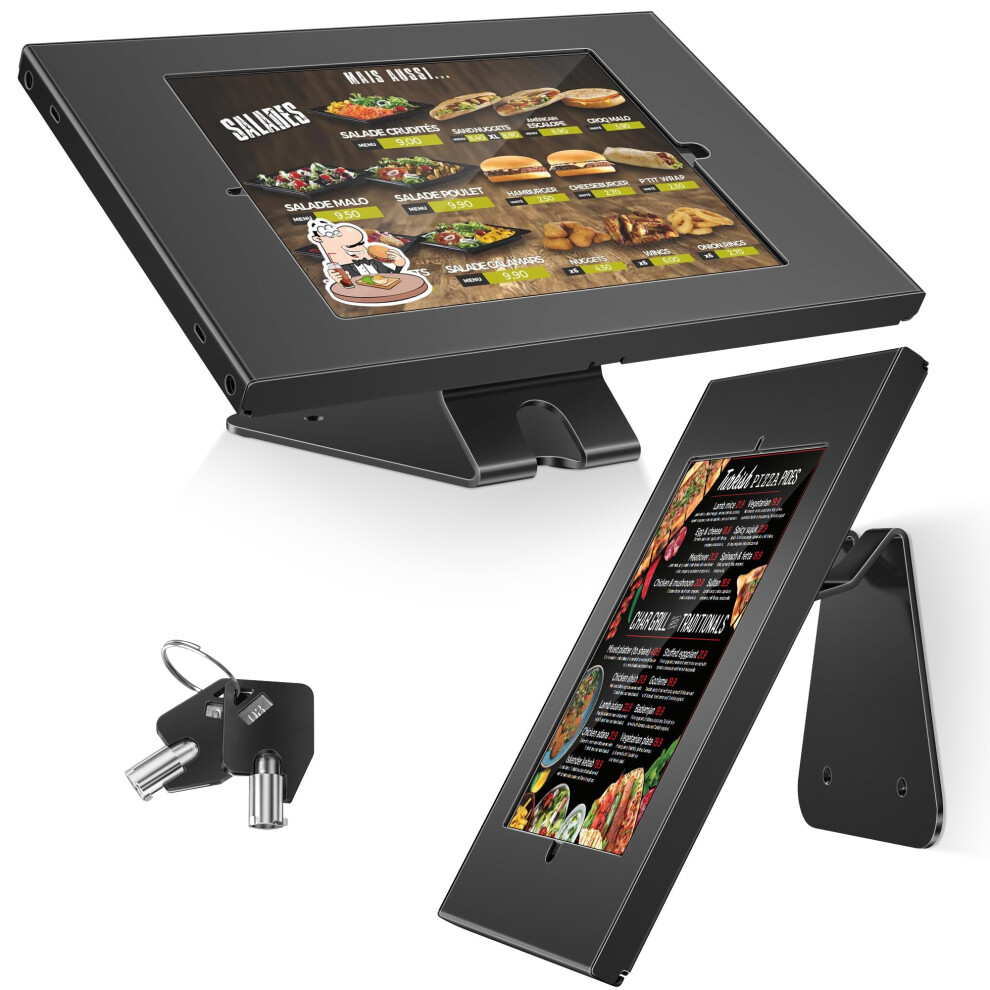 Anti-Theft Tablet Stand – Ipad Locking & Security Stand, Countertop & Wall Mount Pos Stand, 360 Swivel Kiosk Stand For Ipad/Ipad Air/Ipad Pro – 850050971030