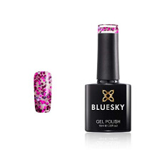 Gel Nail Polish, Rio De Janerio, SUM1917, Glitter 10 ml, Pink, Purple Long Lasting, Chip Resistant, 10 ml (Requires Drying Under UV LED Lamp)