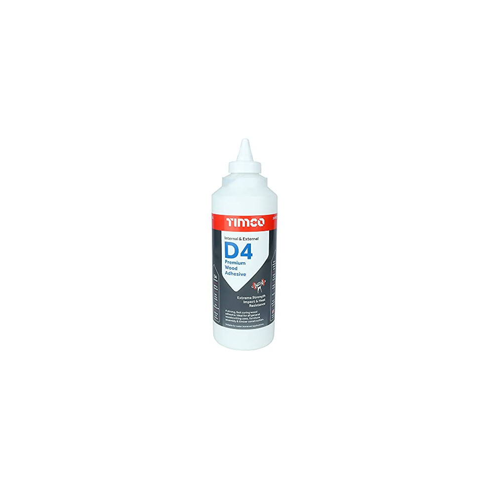 Internal & External D4 Premium Wood Adhesive -1L Adhesive & Sealant, White