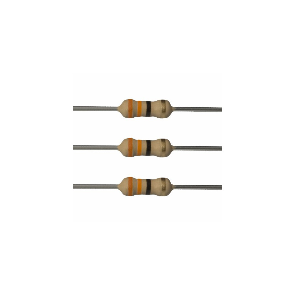100Ep51433r0 33 Ohm Resistors, 1/4 W, 5% (Pack Of 100) 617529123730