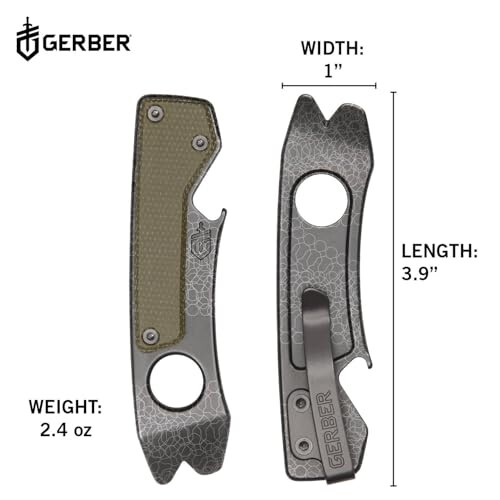 Gerber 1064440 Chonk Micarta, Graphite 1