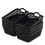 Desktop Plastic Basket, Set of 12 Plastic Small Storage Trays Baskets (Black) 1