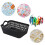 Desktop Plastic Basket, Set of 12 Plastic Small Storage Trays Baskets (Black) 5