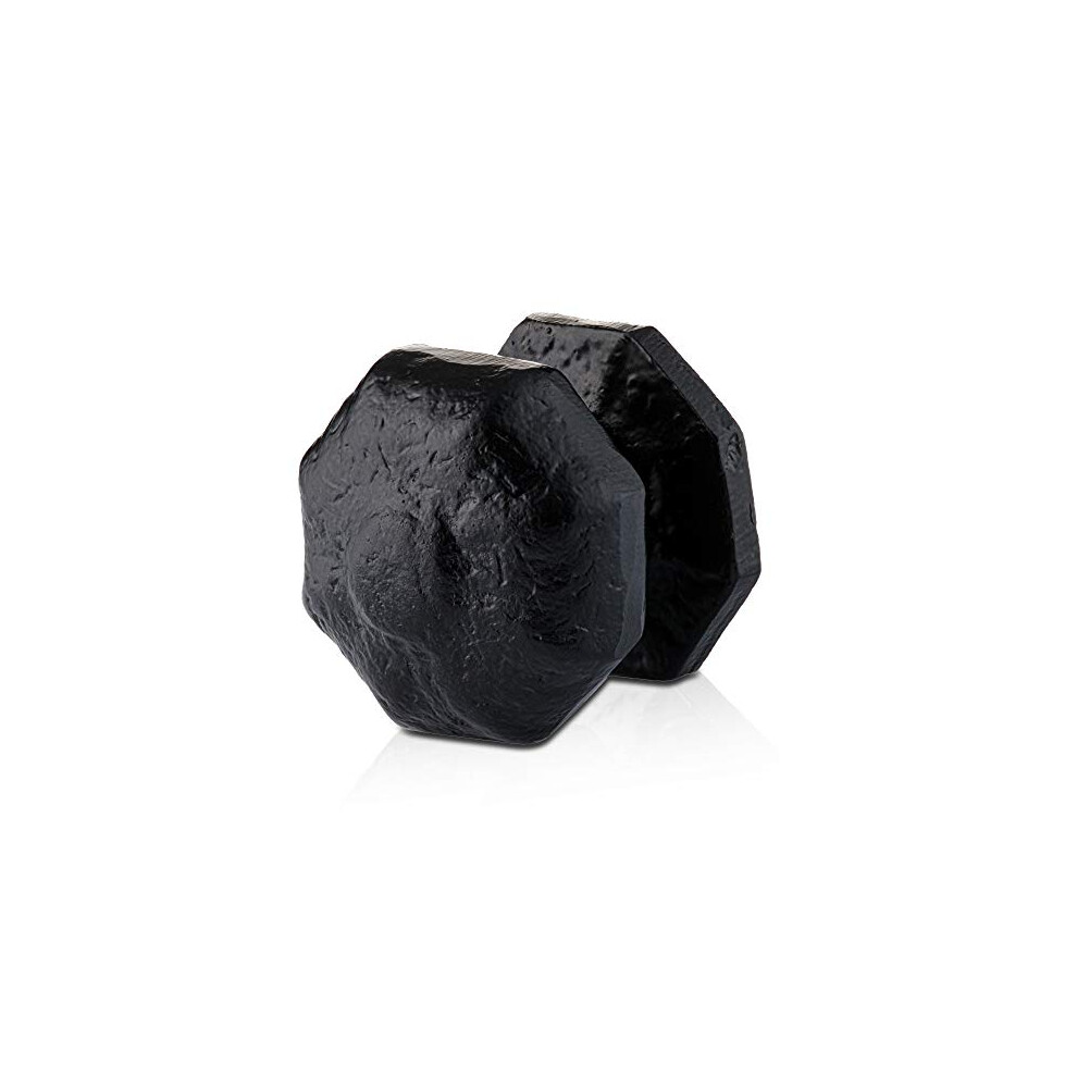 63Mm Black Antique Centre Door Knob Octagonal, Black Centre Door Knobs, Vintage Cast Iron Door Knob, Antique Door Knob, Cast Iron Door Knob, Black 5060568904245