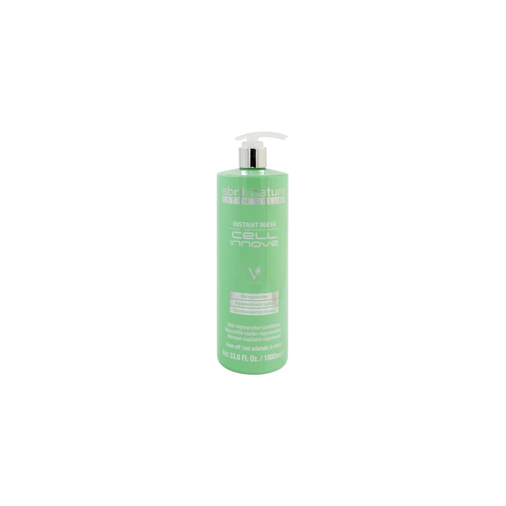 Abril Et Nature - Instant Mask Cell Innove - Moisturising Hair Mask - 1000 Ml - For Damaged Hair - Hair Treatment With Stem Cells - Vegan Product