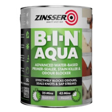BIN Aqua Primer Sealer - Stain Killer Paint - White, 1.00 l (Pack of 1)