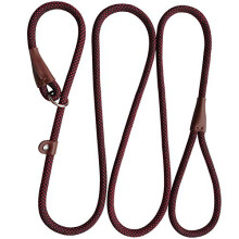 7FT Dog Slip Lead, Durable Strong Nylon Rope Lead, 6mm & 12mm Thick Dog Training Lead for Small Medium Large Dogs