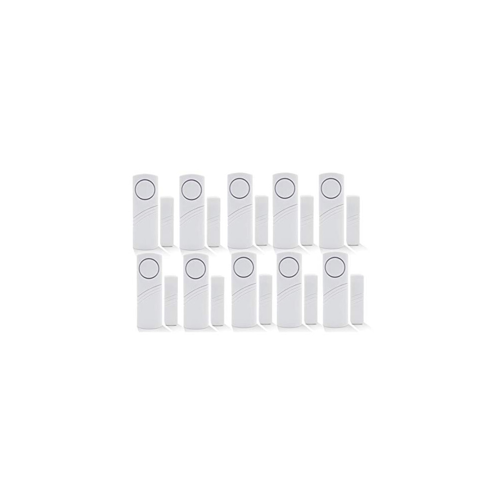 Magnetic Door/Window Alarm Doorbell, Wireless Security Sensor Burglar Alarm System Loud 90 Db, Shed Garage Vibration Entry Warnning Detector, For 732515391464