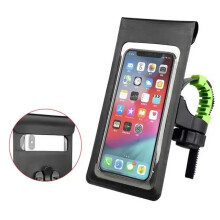 Bike Handlebar Pouch Phone Holder. Universal Waterproof Ultra Thin Phone Case. Cycling Pouch Bike Phone Mount Touch Screen Dry Bag for All Smartphones