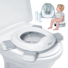 Travel Potty for Toddlers,Portable Potty Training Toilet Seat with 4 Legs,Foldable Kids Toilet Seat with 40pcs Potty Bags,Detachable Carry Baby Potty
