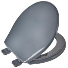 Upton Slow Close Ultra fix Slate Grey thermoplastic Toilet seat | Will not loossen and fits Most Toilet Seats |Adjustable Plastic Hinge | Recyclable